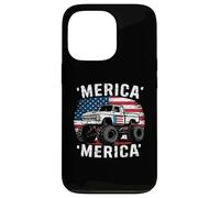 Carcasa para iPhone 13 Pro Flag Truck July Fourth July 4th Independence Day American