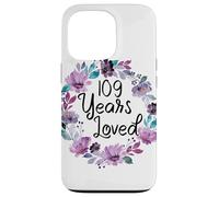Carcasa para iPhone 13 Pro Floral 109 Years Old 109th Birthday Women's 109 Years Loved