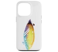 Carcasa para iPhone 13 Pro Floral Feather For Spring and Summer Cute Surf Beach Graphic