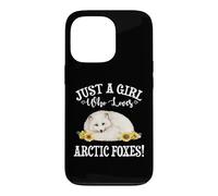 Carcasa para iPhone 13 Pro Flowers Womens Kids Just A Girl Who Loves Arctic Foxes Lover