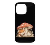 Carcasa para iPhone 13 Pro Fox Hedgehog Hushroom Cottagecore Forest Animal Kids