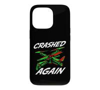 Carcasa para iPhone 13 Pro FPV Drone Pilot Quadcopter Crashed Again