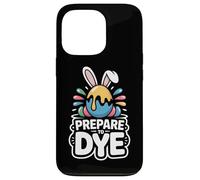 Carcasa para iPhone 13 Pro Frase Divertida Pascua Prepare To Dye Huevo