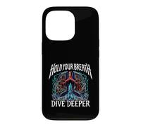 Carcasa para iPhone 13 Pro Freediver Scuba Hold Your Breath Dive Deeper