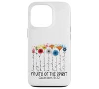 Carcasa para iPhone 13 Pro Fruits of The Spirit Gálatas 5 22 Verso de la Biblia Cristiano