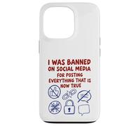 Carcasa para iPhone 13 Pro FUI Prohibido en Las Redes sociales (Declaración de teoría de la conspiración)