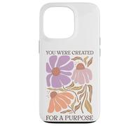 Carcasa para iPhone 13 Pro Fuiste Creado con un propósito de Arte Floral