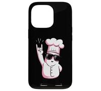 Carcasa para iPhone 13 Pro Funny Chef Rockstar Cook Retro Style Rosa Diseño