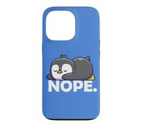 Carcasa para iPhone 13 Pro Funny Chibi Anime Kawai Kids Sleep Nap Nope Penguin Lover