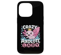 Carcasa para iPhone 13 Pro Funny Cute Crazy Axolotl Lady Animal Lover For Women Girls