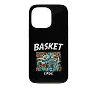 Carcasa para iPhone 13 Pro Funny Disc Golf Basket Case Retro Pop Art