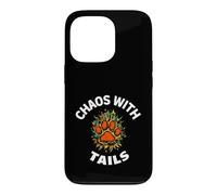 Carcasa para iPhone 13 Pro Funny Dog Owner Chaos with Tails Pet Lover