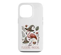 Carcasa para iPhone 13 Pro Funny Flamingo Pun Flocking Magical Pagan Wiccan Witch
