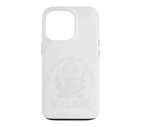 Carcasa para iPhone 13 Pro Funny Grilling Dad Salchichas Griller Humor Grunge Skull