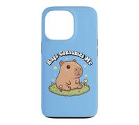 Carcasa para iPhone 13 Pro Funny Kids Kawaii Meme Chill Rage Consumes Me Capybara Vibes
