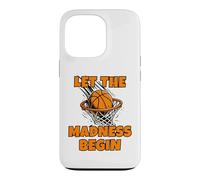 Carcasa para iPhone 13 Pro Funny Let The Madness Begin Basketball Bracket Players Lover