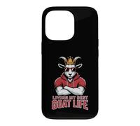 Carcasa para iPhone 13 Pro Funny Living Best Goat Life Fantasy Football Commish My King