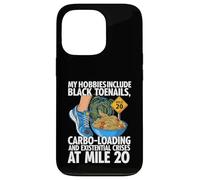 Carcasa para iPhone 13 Pro Funny Marathon Runner Carbo Loading Mile 20 Joke