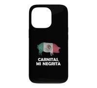 Carcasa para iPhone 13 Pro Funny Mexican Food Carnitas Mi Negrita Taco Lover