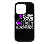 Carcasa para iPhone 13 Pro Funny Nerd Quiero Superpoderes Profesor de Química Periódica