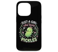 Carcasa para iPhone 13 Pro Funny Pickle Costume, Just a Girl Who Loves Pickles