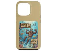 Carcasa para iPhone 13 Pro Funny Retired Not My Problem Anymore Scuba Bigfoot