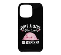 Carcasa para iPhone 13 Pro Funny Womens Kids Just A Girl Who Loves Blobfish Lover