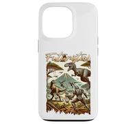 Carcasa para iPhone 13 Pro Futuristic Dinosaur Battle Sci Fi Action Art Warrior