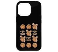 Carcasa para iPhone 13 Pro Game Day Baseball Fan Pitches be Crazy para Mujer