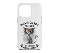 Carcasa para iPhone 13 Pro Gato Gracioso ya Molesto Déjame Solo Kitty