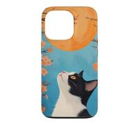 Carcasa para iPhone 13 Pro Gato Japonés Mirando Al Sol