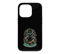 Carcasa para iPhone 13 Pro Gato Negro Místico Grimorio Brujería Gótico Oculto