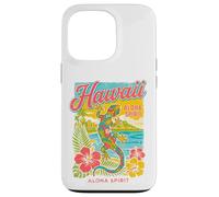 Carcasa para iPhone 13 Pro Gecko Hawaiano Hibiscus Beach Tropical Hawaii Aloha Spirit