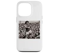 Carcasa para iPhone 13 Pro George Best On The Ball Man Utd Copa Mundial de Fútbol 1971