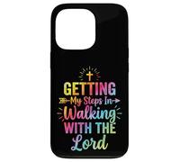 Carcasa para iPhone 13 Pro Getting My Steps In Walking with The Lord