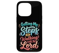 Carcasa para iPhone 13 Pro Getting My Steps In Walking with The Lord