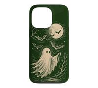 Carcasa para iPhone 13 Pro Ghost Bats Moon Spooky Haunted Espeluznante Halloween