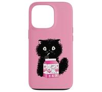 Carcasa para iPhone 13 Pro Girls Cute Cat Strawberry Milk Kawaii Cow and Kitten