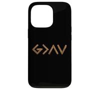 Carcasa para iPhone 13 Pro God is Faithful More Than Highs and Lows Wooden Version