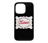 Carcasa para iPhone 13 Pro Goes Around Karma Viene Alrededor Retro Estética
