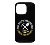 Carcasa para iPhone 13 Pro Gold Prospecting Specialist Funny Mining