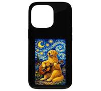 Carcasa para iPhone 13 Pro Golden Retriever Playing Guitar Whimsical Art Music Camping