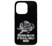 Carcasa para iPhone 13 Pro Good Book and a Cup of Tea Reading Bookworm Literatura