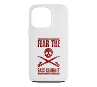 Carcasa para iPhone 13 Pro Gráfico clarinetista de Halloween para Clarinete Fear The Bass