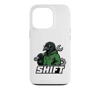Carcasa para iPhone 13 Pro Gráfico de reparación de automóviles Raven Mechanic Shift