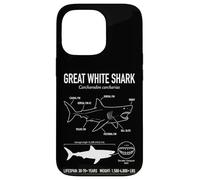 Carcasa para iPhone 13 Pro Gran Tiburón Blanco Anatomía Océano