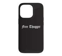 Carcasa para iPhone 13 Pro Gratis Thugger Viral Meme Hip Hop Música Divertido Broma Urbano
