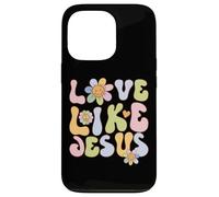 Carcasa para iPhone 13 Pro Groovy Love Like Jesus Religious God Christian Graphic