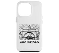 Carcasa para iPhone 13 Pro Guatemala Antigua Santa Catalina Arch and Agua Volcano