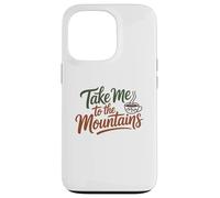 Carcasa para iPhone 13 Pro Guión de café Aventurero, tipografía de café de montaña